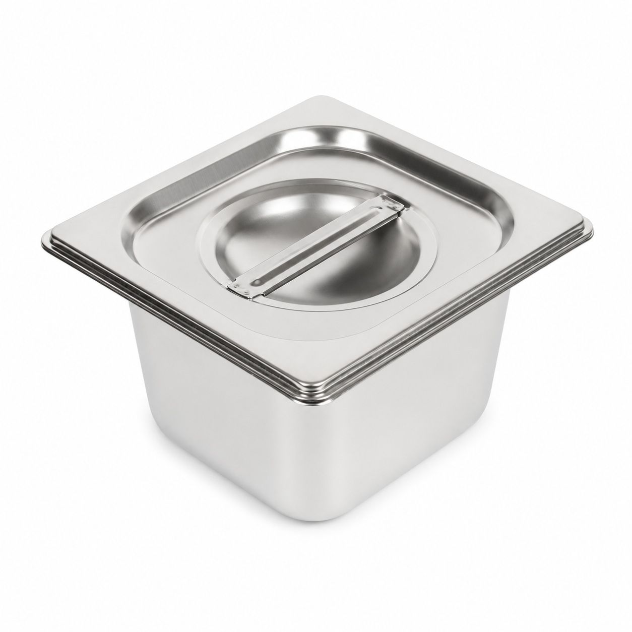 Commercial Stainless Steel GN 1/6 100mm Deep Gastronorm Bain Marie Buffet Steam Table Food Pan with Lid