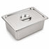 Commercial Stainless Steel GN 2/3 100mm Deep Gastronorm Bain Marie Buffet Steam Table Food Pan with Lid