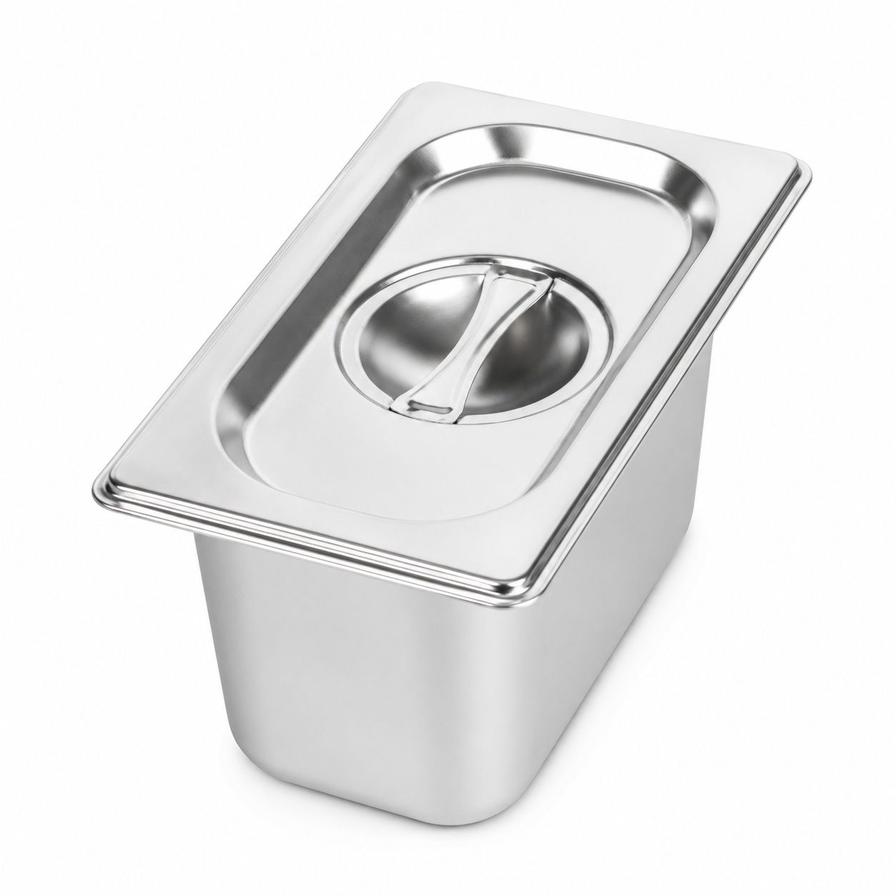 Commercial Stainless Steel GN 1/9 100mm Deep Gastronorm Bain Marie Buffet Steam Table Food Pan with Lid