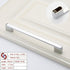 Zinc Kitchen Cabinet Handles Drawer Bar Handle Pull silver color hole to hole size 192mm
