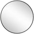 Slim Design 50CM Black Bathroom, Living Room, Hallway Mirror Round Mirror Wall Decor Metal Frame