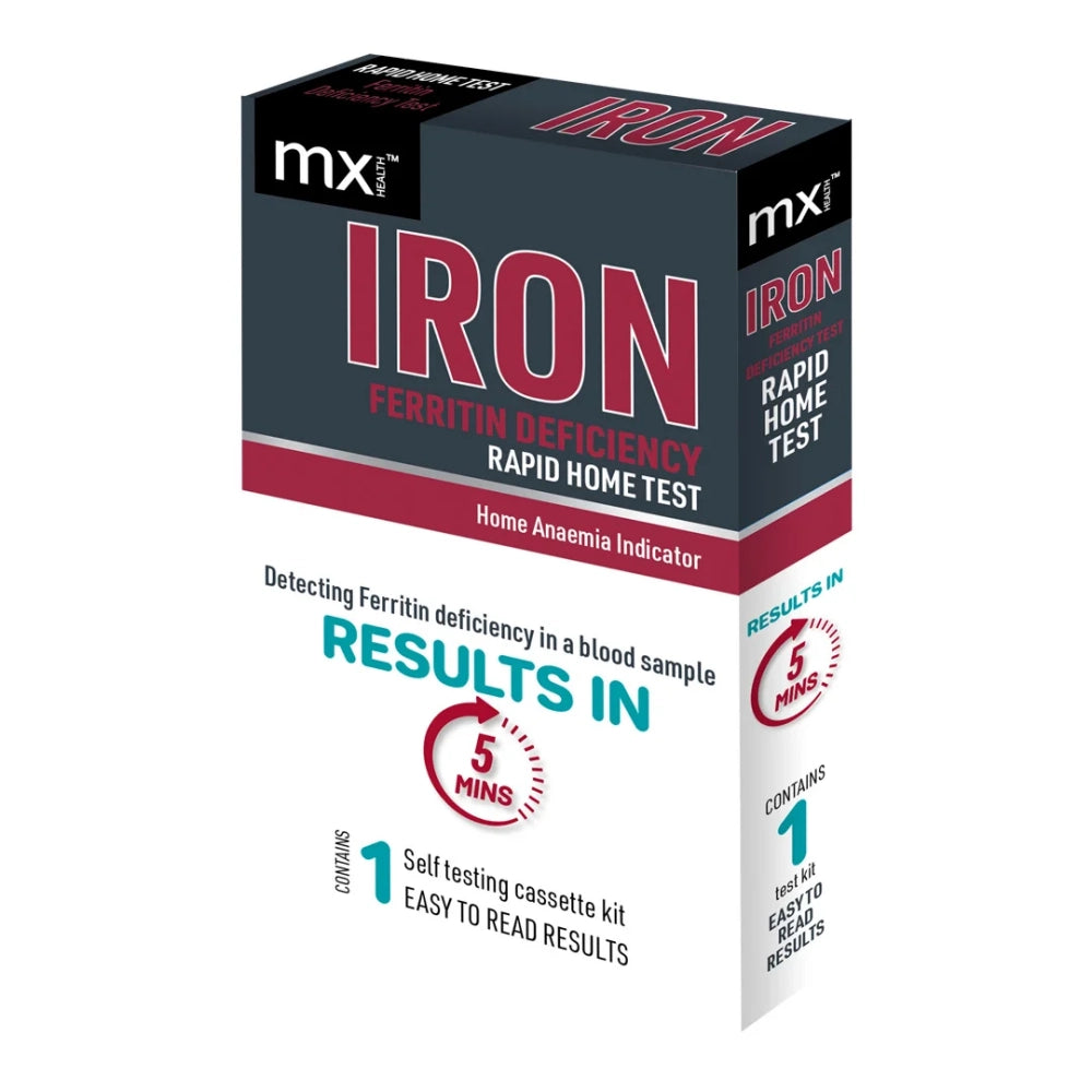 MX Health Ferritin (Iron) Test Cassette  Single Test