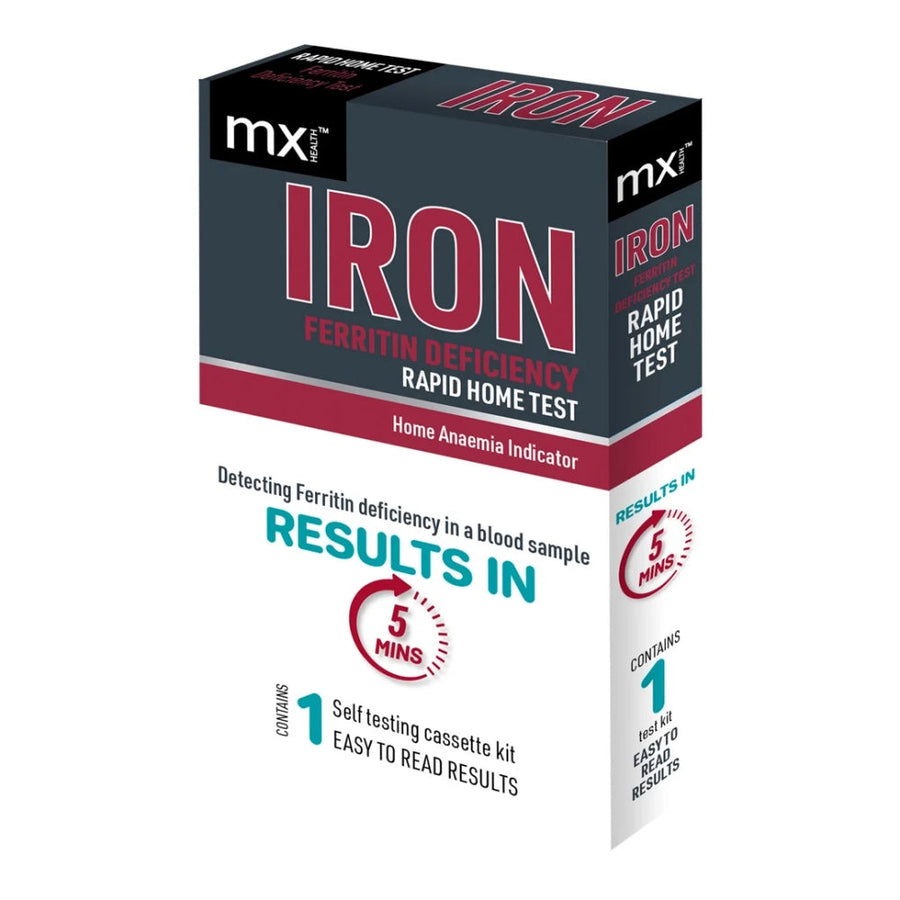 MX Health Ferritin (Iron) Test Cassette  Single Test