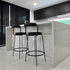 Interior Ave - Calipo Black Leather Kitchen Bar Stool - Set of 2
