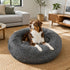 Dog Pet Cat Mat Puppy Warm Soft Cotton Washable Reusable Calming Bed Dark Gray