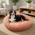 Pet Dog Bedding Warm Plush Round Comfortable Nest Comfy Sleep kennel Pink XL 100