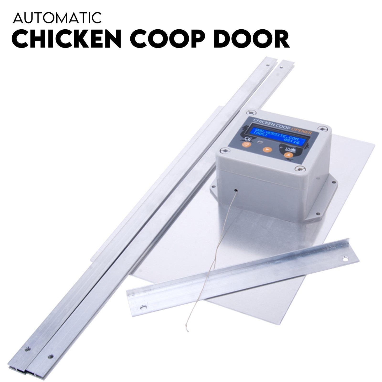 Automatic Chicken Coop Door Opener Cage Closer Timer and Light Sensor