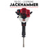 2 Stroke Petrol Demolition Jackhammer Concrete Tile Breaker 52cc Jack Hammer