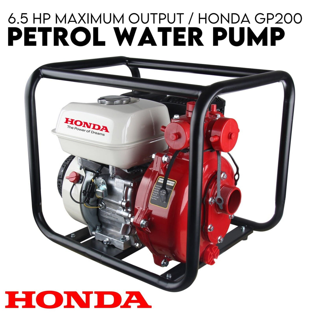 Fire Fighting Petrol Water Pump GP200 TWIN IMPELLER WITH A HONDA ENGINE