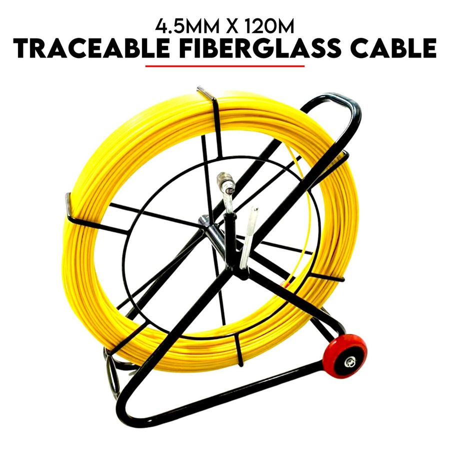 120MÃ—4.5MM Fish Tape Puller Fiberglass Wire Cable Running Duct Rodder