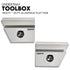 600mm Pair of Under Tray Undertray Tool Box Aluminium Alloy Underbody Toolbox