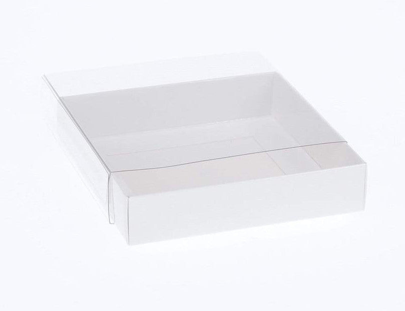 10 Pack of 15cm Square Invitation Coaster Favor Function product Presentation Cookie Biscuit Patisserie Gift Box - 4cm d