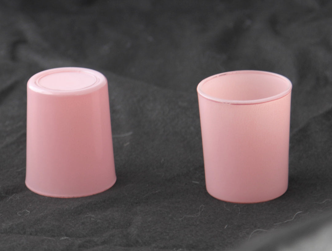 20 Pack Blush Pink Glass Votive Tealight Candle Holders House Party Cenrepiece Xmas Wedding Decor Glass Candlestick Party Decorations Bridal Valentines Event