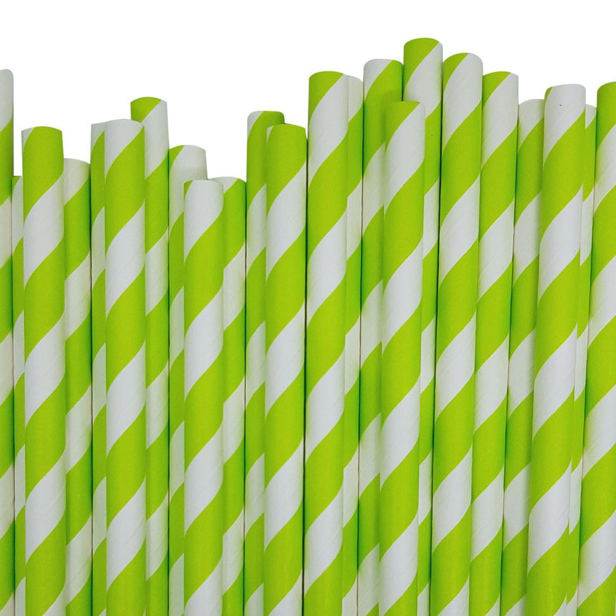 1000 Bulk Wholesale Pack Green White Drinking Straws Biodegradable Eco Paper Birthday Party Event Bistro Bar Cafe Take A