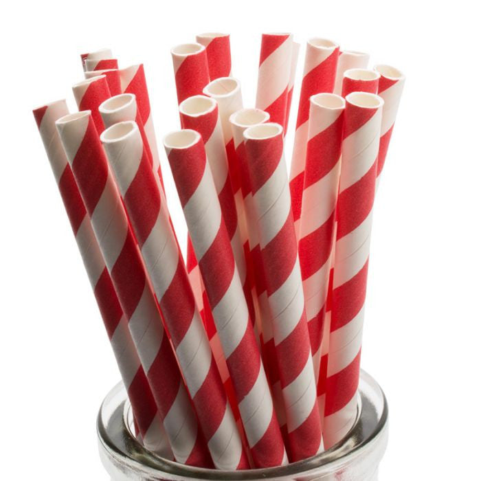1000 Bulk Wholesale Pack Red White Drinking Straws Biodegradable Eco Paper Birthday Party Event Bistro Bar Cafe Take Awa