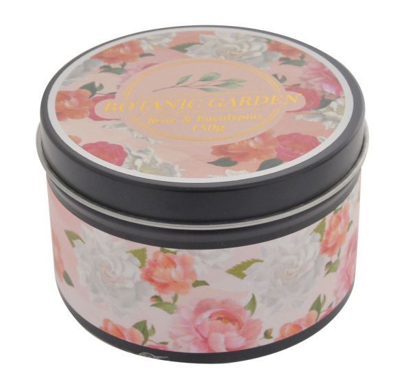 Rose & Eucalyptus - Botanic Garden Tin Candle