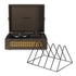 Crosley Voyager Bluetooth Portable Turntable - Cocoa + Gadhouse Vinyl Rack Bundle - Black