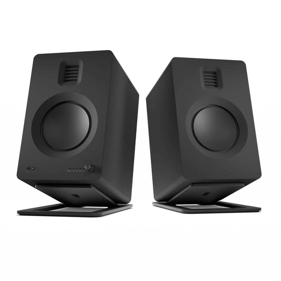 Kanto TUK 260W Powered Bookshelf Speakers with Headphone Out, USB Input, Dedicated Phono Pre-amp, Bluetooth - Pair, Matt