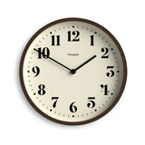 Newgate Number Four Theatre Wall Clock-Faux Dark Wood