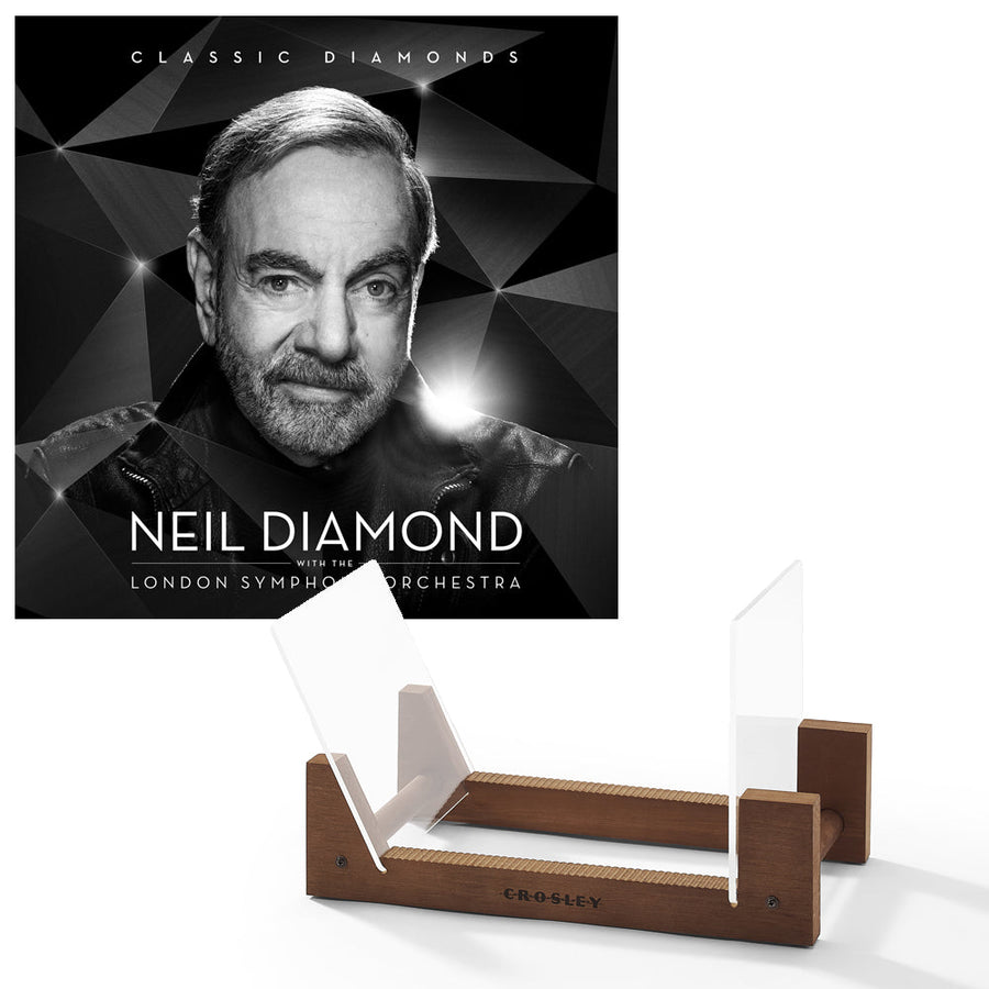 Neil Diamond - Classic Diamonds With The London Symphony Orchestra - Double Vinyl Album & Crosley Record Storage Display
