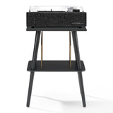 Victrola Eastwood II Turntable - Black + Turntable Stand Bundle - Black
