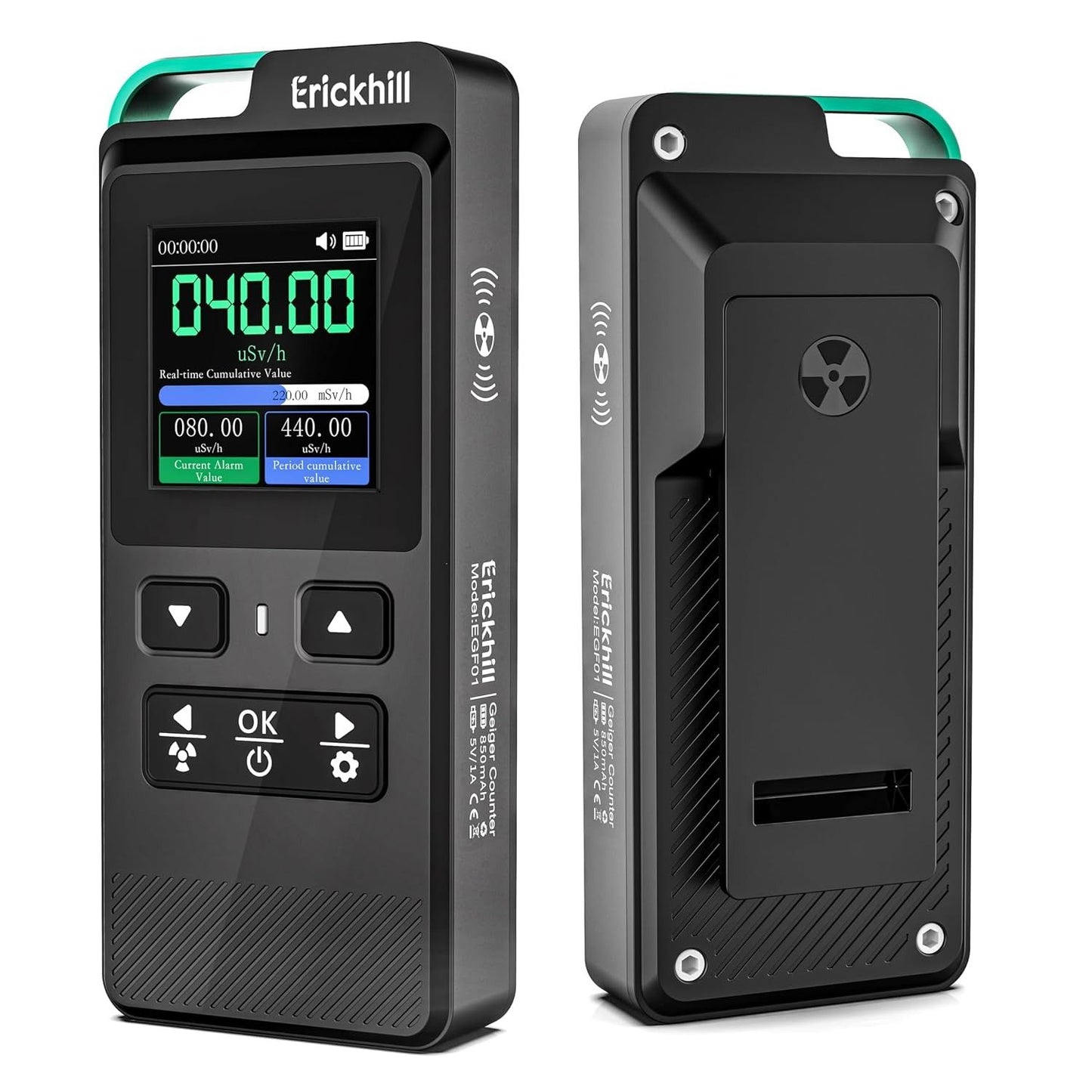 ERICKHILL 3 in 1 EMF Detector, Electromagnetic Field Radiation Detector 
