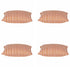 Pack of 4 Dandi Orange & White Striped Nautical Cushion Covers 40x40cm