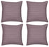 Pack of 4 Fern Rose Soft Pink & White 50x50cm Cushion Covers. Made In Europe.