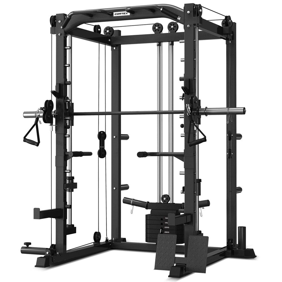 CORTEX SM-20 6-in-1 Power Rack with Smith & Cable Machine