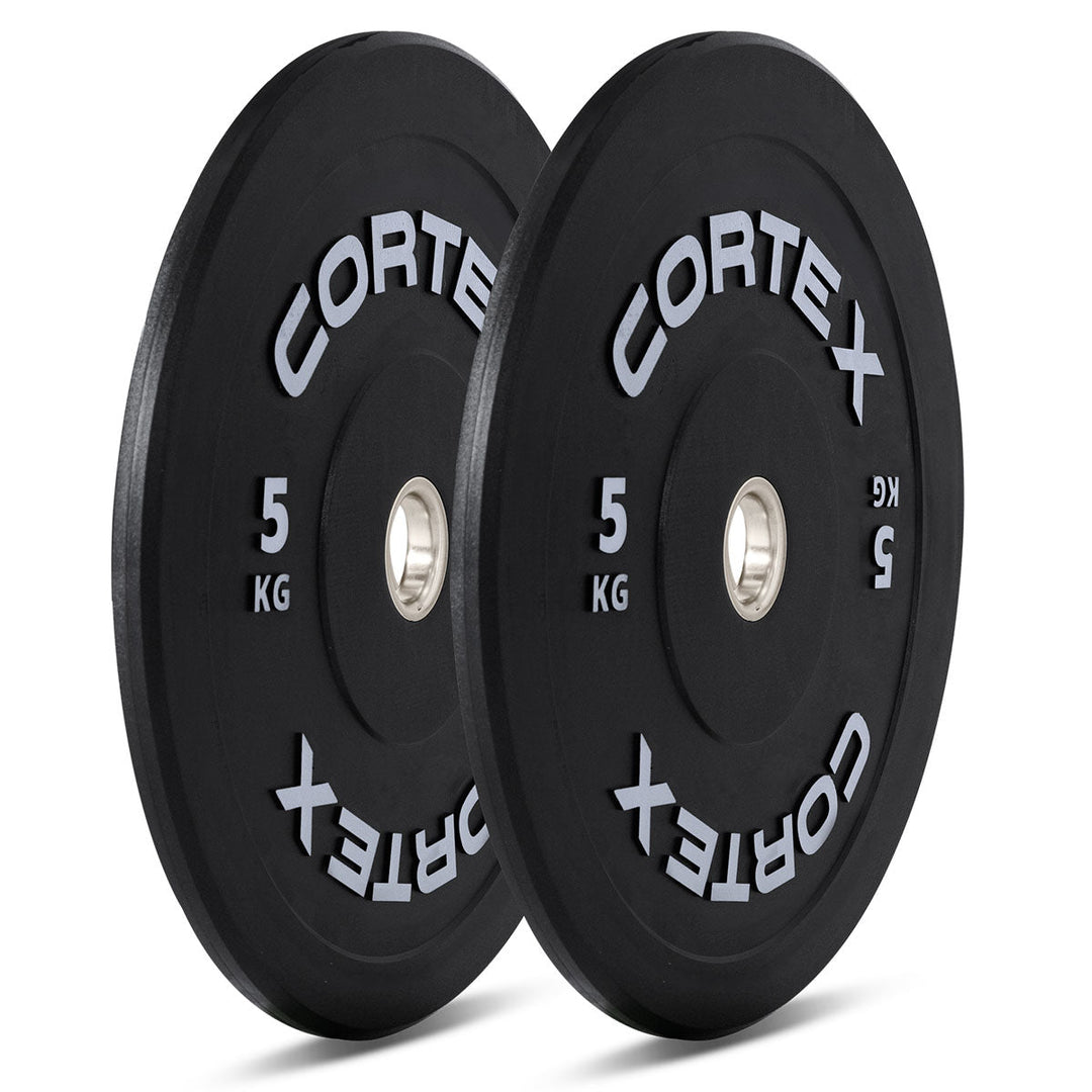 CORTEX Black Series V3 Rubber Olympic Bumper Plate 50mm 5kg (2 Pack)