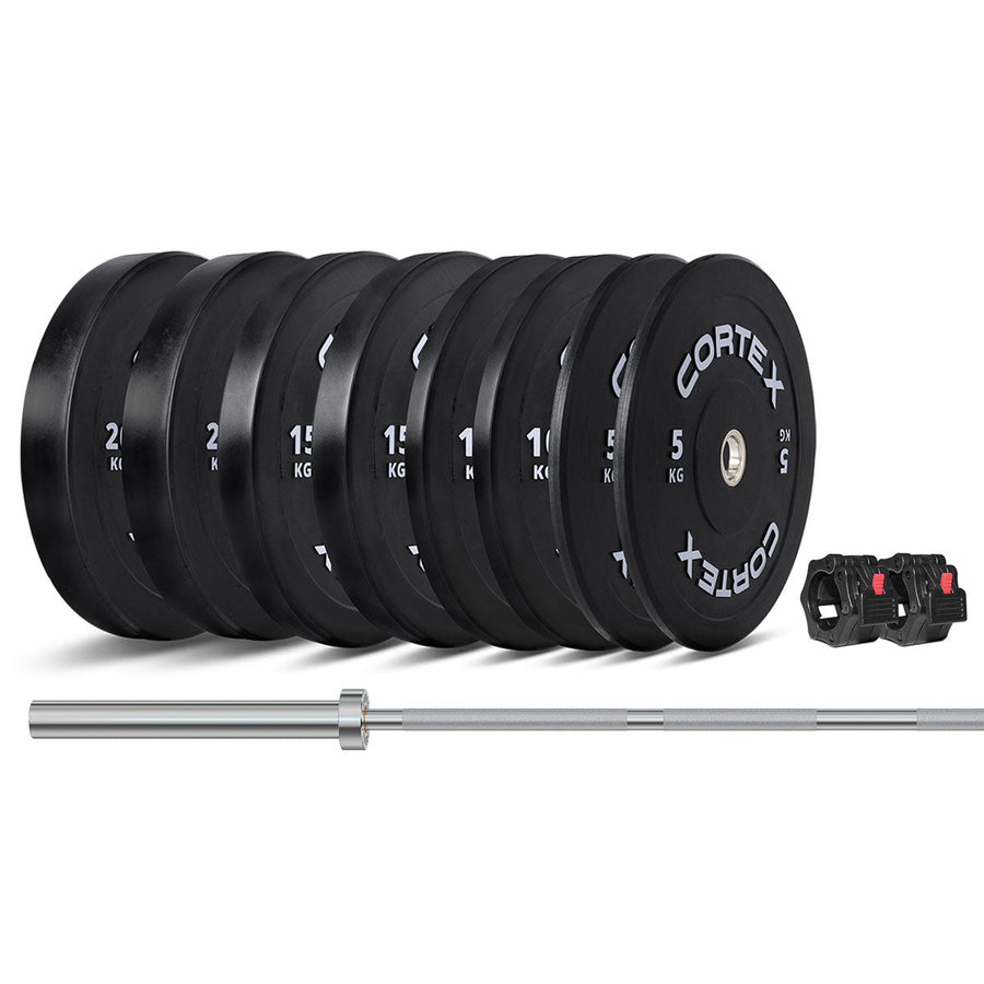 CORTEX 120kg Black Series V3 Bumper Plate Set