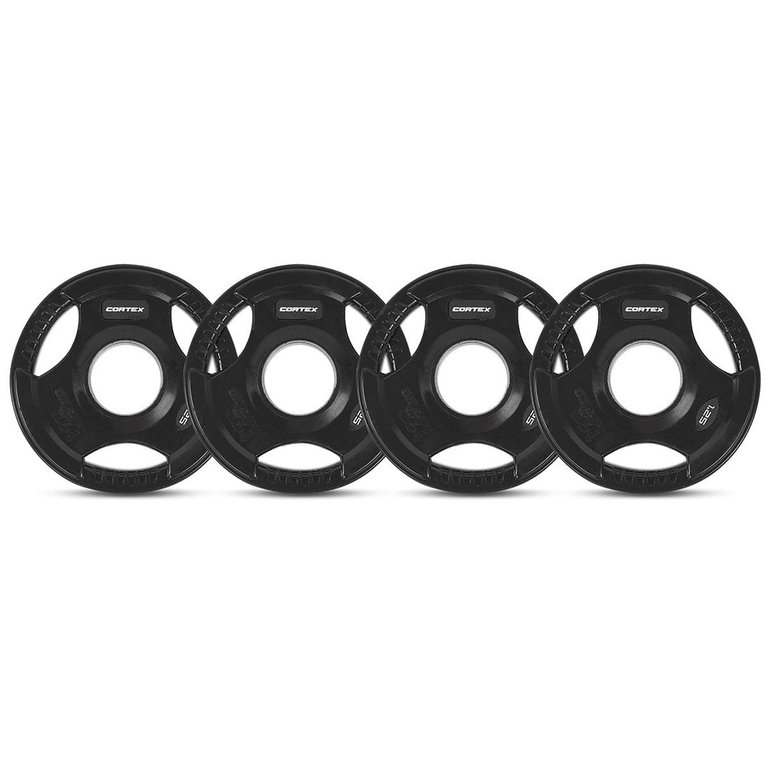 CORTEX 1.25kg Tri-Grip V2 50mm Olympic Plates (Set of 4)