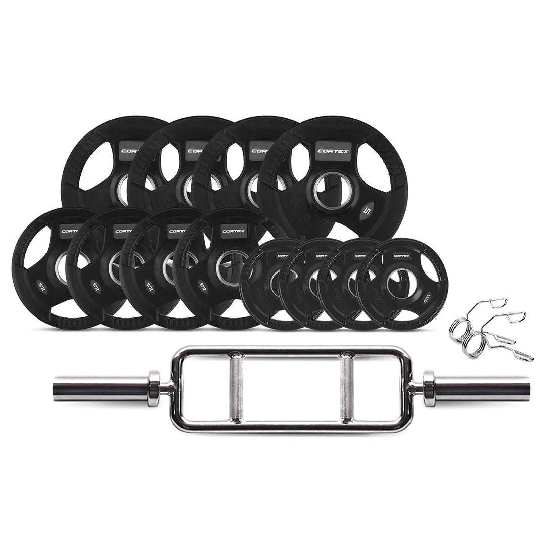 CORTEX 45kg Tri Bar V2 50mm Olympic Weight Set