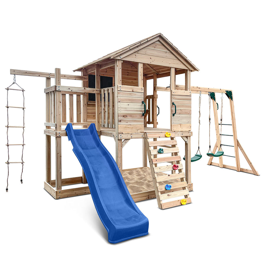 Lifespan Kids Kingston Cubby House with 2.2m Slide (Blue)