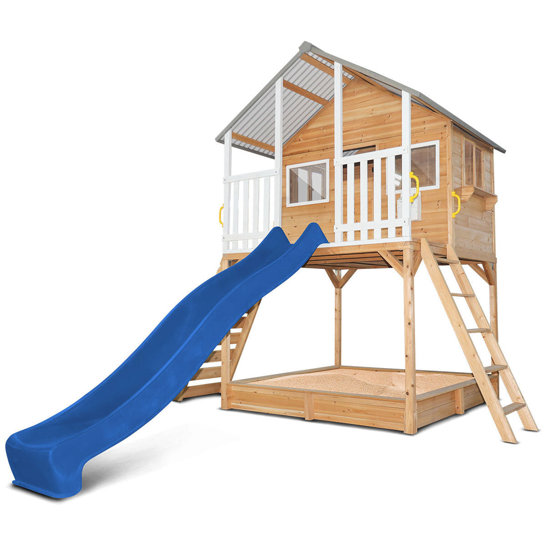 Lifespan Kids Winchester Cubby House (Elevated 1.2m) with 2.2m Slide (Blue)