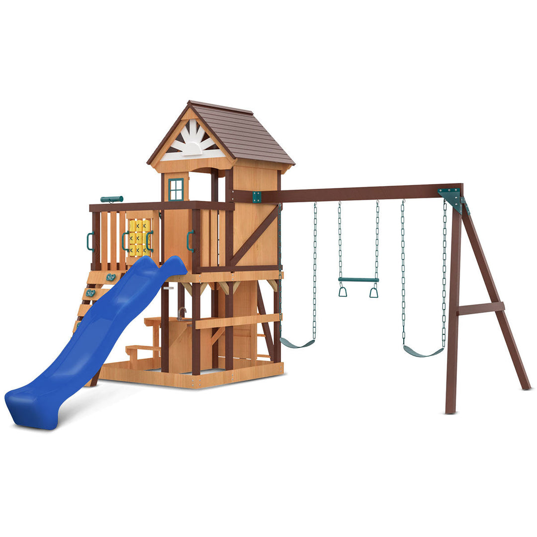 Lifespan Kids Coventry Swing Set & Play Centre with 2.2m Slide (Blue)