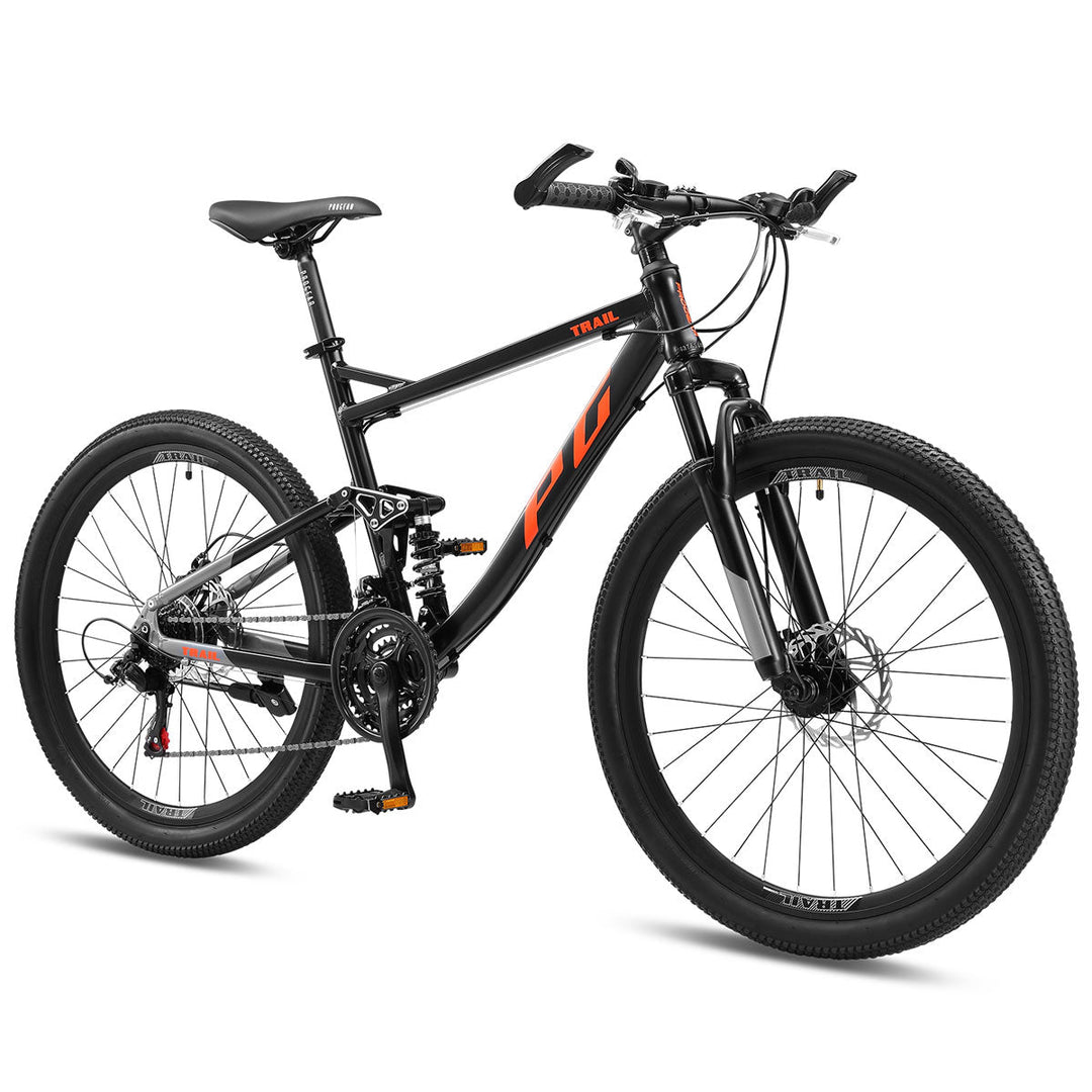 Progear Trail Dual Suspension MTB 26*17" Black Ember