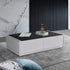 Coffee Table High Gloss Finish MDF Black & White Colour with 2 Drawers Storage