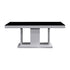 Dining Table in Rectangular Shape High Glossy MDF Wooden Base Combination of Black & White Colour