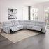 Large Sectional Corner Modular Lounge Suite in Fabric with Electric Recliner