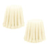 Set of 2 Round 180cm Ruffled Table Cloth Cream