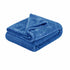 Soft Diamond Fleece Extra Large Throw / Single Sized Blanket Blue