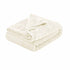 Soft Diamond Fleece Extra Large Throw / Single Sized Blanket Ivory