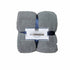 Soft Woollen Feel Throw Rug/Blanket Grey
