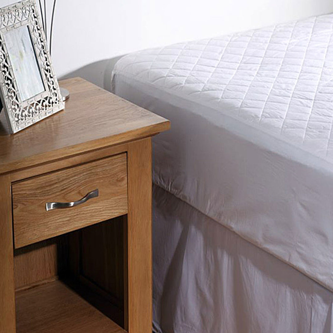 Georges Fine Linens 100% COTTON Quilted Mattress Protector 35cm Wall KING SINGLE