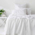 400TC Organic Cotton Premium White Sheet Set Long-Staple Commercial-Grade Durability Queen