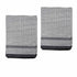 Hotel Living Set of 2 Jumbo Cotton Check Tea Towels 60x90cm Black