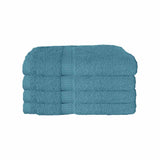 600GSM Set of 4 Combed Cotton Bath Towels 70 x 140 cm Teal