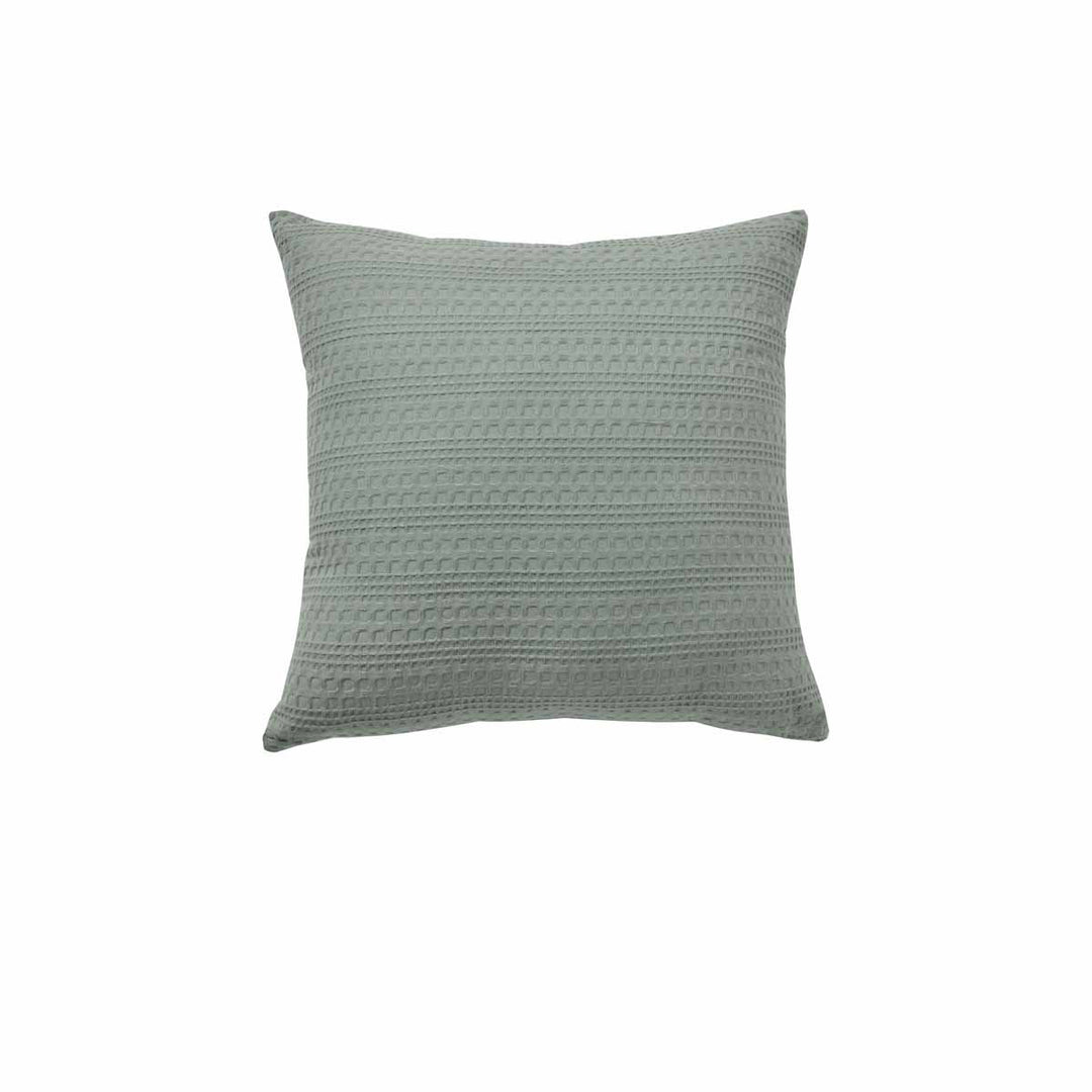 Bianca Kahlani Sage Waffle Square Filled Cushion 43 x 43cm