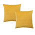 Bianca Elegance Pair of Vivid Coordinates Velvet Gold European Pillowcases 65 x 65 cm